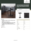 Lancaster Table & Seating 3492424CLG37 Specsheet