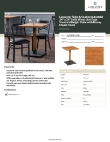 Lancaster Table & Seating 3492424CLN30 Specsheet