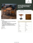 Lancaster Table & Seating 3492424CLW30 Specsheet Lancaster Table & Seating 3492424CLW30 Specsheet