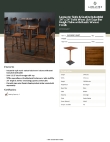 Lancaster Table & Seating 3492424CLW37 Specsheet Lancaster Table & Seating 3492424CLW37 Specsheet