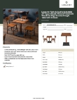 Lancaster Table & Seating 3492424WAD2C Specsheet