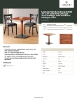 Lancaster Table & Seating 3492430CLM30 Specsheet