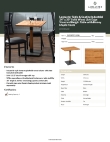Lancaster Table & Seating 3492430CLN30 Specsheet