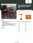 Lancaster Table & Seating 3492430CLN37 Specsheet