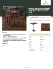 Lancaster Table & Seating 3492430CLW37 Specsheet