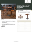 Lancaster Table & Seating 3492430WAB2B Specsheet Lancaster Table & Seating 3492430WAB2B Specsheet