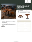 Lancaster Table & Seating 3492430WAD2C Specsheet Lancaster Table & Seating 3492430WAD2C Specsheet