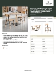 Lancaster Table & Seating 3492430WTD2C Specsheet