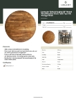 Lancaster Table & Seating 34924RBBVIN Specsheet