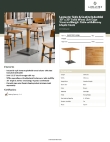 Lancaster Table & Seating 3493030CLN30 Specsheet