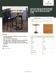 Lancaster Table & Seating 3493030CLN37 Specsheet