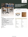 Lancaster Table & Seating 3493030DVNB2 Specsheet Lancaster Table & Seating 3493030DVNB2 Specsheet