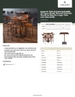Lancaster Table & Seating 3493030WAB4B Specsheet