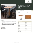 Lancaster Table & Seating 3493048CLN37 Specsheet