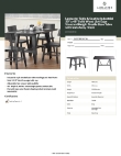 Lancaster Table & Seating 3493048GRY30 Specsheet