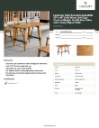 Lancaster Table & Seating 3493048NAT30 Specsheet Lancaster Table & Seating 3493048NAT30 Specsheet