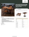 Lancaster Table & Seating 3493048WAD4C Specsheet