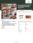 Lancaster Table & Seating 3493060CLM30 Specsheet