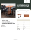 Lancaster Table & Seating 3493060CLM37 Specsheet