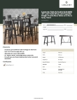 Lancaster Table & Seating 3493060GRY37 Specsheet