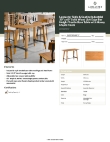 Lancaster Table & Seating 3493060NAT37 Specsheet Lancaster Table & Seating 3493060NAT37 Specsheet