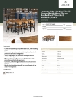 Lancaster Table & Seating 3493072DVNB8 Specsheet