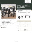 Lancaster Table & Seating 3493072GRY30 Specsheet Lancaster Table & Seating 3493072GRY30 Specsheet