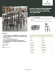 Lancaster Table & Seating 3493072GYB8B Specsheet