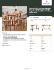 Lancaster Table & Seating 3493072NAT37 Specsheet