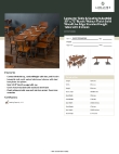 Lancaster Table & Seating 3493072WAD8C Specsheet