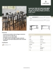 Lancaster Table & Seating 3493096GRY37 Specsheet