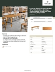 Lancaster Table & Seating 3493096NAT30 Specsheet Lancaster Table & Seating 3493096NAT30 Specsheet