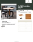 Lancaster Table & Seating 3493636CLN30 Specsheet Lancaster Table & Seating 3493636CLN30 Specsheet