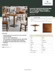 Lancaster Table & Seating 3493636CLW30 Specsheet Lancaster Table & Seating 3493636CLW30 Specsheet