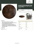 Lancaster Table & Seating 34936RBBESP Specsheet