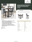 Lancaster Table & Seating 349B2424EXBK Specsheet