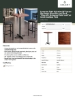 Lancaster Table & Seating 349B2424MAHX Specsheet Lancaster Table & Seating 349B2424MAHX Specsheet