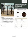 Lancaster Table & Seating 349B24RDESXB Specsheet Lancaster Table & Seating 349B24RDESXB Specsheet