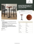 Lancaster Table & Seating 349B24RDMAXB Specsheet Lancaster Table & Seating 349B24RDMAXB Specsheet