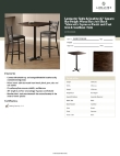 Lancaster Table & Seating 349B3030ESXB Specsheet
