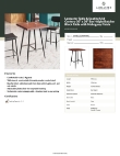 Lancaster Table & Seating 349B3030MAHMC Specsheet Lancaster Table & Seating 349B3030MAHMC Specsheet