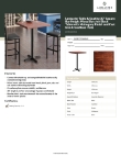Lancaster Table & Seating 349B3030MAHX Specsheet Lancaster Table & Seating 349B3030MAHX Specsheet