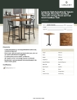 Lancaster Table & Seating 349B3030VINX Specsheet Lancaster Table & Seating 349B3030VINX Specsheet