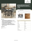 Lancaster Table & Seating 349B3030VXBK Specsheet