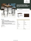 Lancaster Table & Seating 349B3048ESMC Specsheet