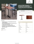 Lancaster Table & Seating 349B3048MAHX Specsheet
