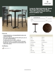 Lancaster Table & Seating 349B30RDESXB Specsheet
