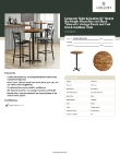 Lancaster Table & Seating 349B30RDVINX Specsheet