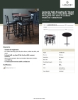 Lancaster Table & Seating 349B30RTCBCR Specsheet