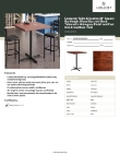 Lancaster Table & Seating 349B3636MAHX Specsheet Lancaster Table & Seating 349B3636MAHX Specsheet